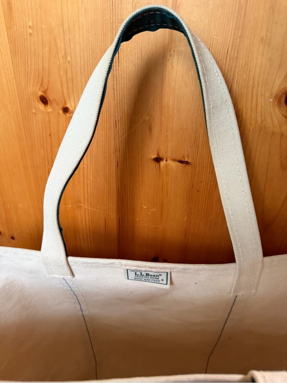 Vintage 80’s LL BEAN Boat and Tote green XL